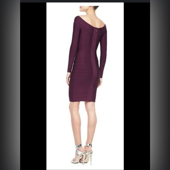 Herve Leger bandage dress with sleeves - Picture 2 of 7
